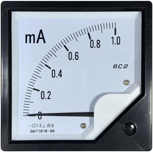 6C2 DC Milliammeter 1ma 500ma Pointer Microammeter 100ua 200ua 300ua Ammeter Dc758 1Pcs(DC 200mA) in Saudi Arabia