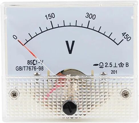 85C1 85C1-V DC لوحة التناظرية فولتميتر AMMET AMP Volt Meter Gauge 1-500V/ V 1PCS (1V) in Saudi Arabia