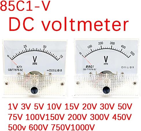 85C1 85C1-V DC لوحة التناظرية فولتميتر AMMET AMP Volt Meter Gauge 1-500V/ V 1PCS (1V) in Saudi Arabia