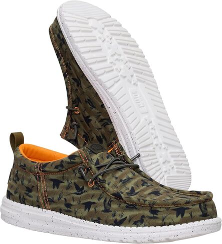 HEYDUDE Men’s Wally Funk Duck Print Slip-On Loafers | Lightweight, Comfortable Casual Shoes in Saudi Arabia