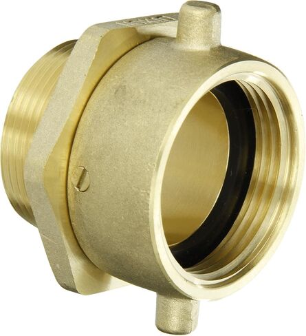 Dixon Valve & Canpling Valve SM150F Brass Fire Equipment ، محول دوار مع العروة الدبوس ، 1-1/2 "NST (NH) أنثى x 1-1/2" npt ذكر in Saudi Arabia
