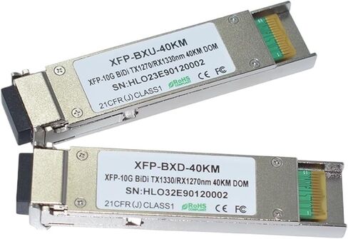 وحدات جهاز الإرسال والاستقبال البصري WDM الألياف XFP 10G XFP 40km 1270/1330 Simplex LC in Kuwait