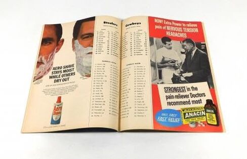 1965 Dallas Cowboys at Pittsburgh Steelers NFL Football Program 10-31-65 - NFL Programs in Saudi Arabia