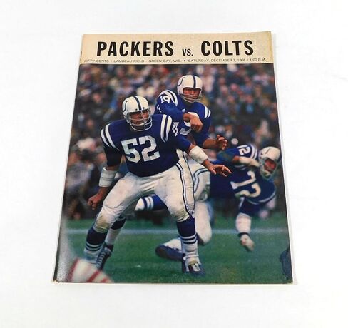1968 Baltimore Colts في Bay Packers NFL Football Program 12-7-68-برامج اتحاد كرة القدم الأميركي in Saudi Arabia