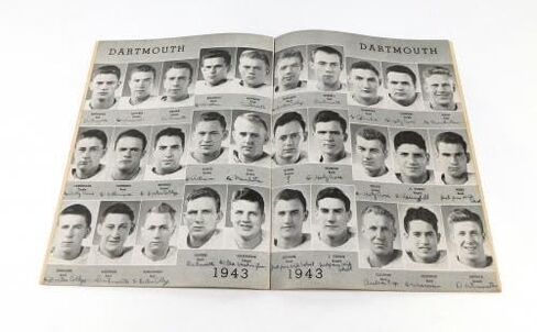 1943 Dartmouth at Holy Cross College Football Program 9-26-43 - College Programs in Saudi Arabia