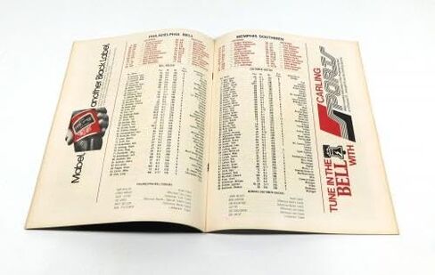1974 Memphis Southmen في Philadelphia Bell WFL Football Program 8-7-74-برامج اتحاد كرة القدم الأميركي in Saudi Arabia