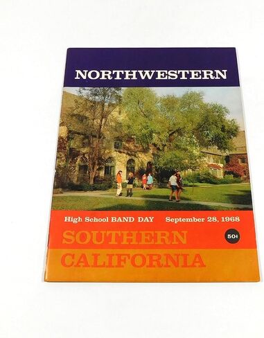 1968 برنامج Northwestern VS College لكرة القدم 9-28-68-برامج الكلية in Saudi Arabia
