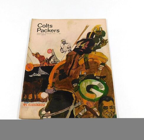 1967 Bay Packers vs Baltimore Colts NFL Football Program 11-5-67 - NFL Programs in Saudi Arabia