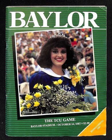 1987 Baylor v TCU Football Program 10/24 Beth Nance 89070b35 - College Programs in Saudi Arabia