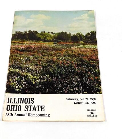 1968 Ohio State at Illinois College Football Program 10-26-68 - College Programs in Saudi Arabia