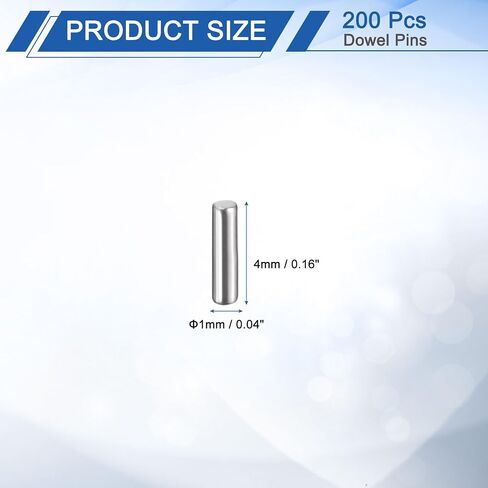 uxcell 50Pcs 5mm x 30mm Dowel Pins, 304 Stainless Steel Cylindrical Shelves Support Pegs Locating Pin Shelf Fasten Elements for Bookshelf Cabinet Furniture Component (GB119), Silver in Saudi Arabia