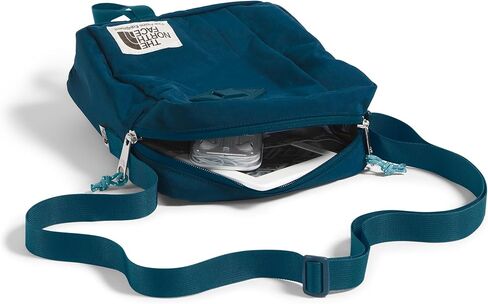 The North Face Berkeley Crossbody Bag | حزام قابل للتعديل ، والتشطيب المائي ، والمقسم الداخلي والجيب الخارجي ، والبلاطة الحجرية ، وحجم واحد in Kuwait