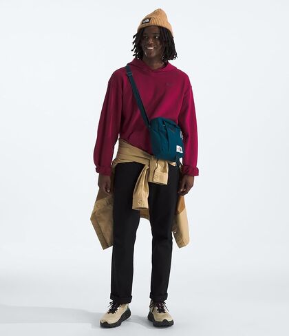 The North Face Berkeley Crossbody Bag | حزام قابل للتعديل ، والتشطيب المائي ، والمقسم الداخلي والجيب الخارجي ، والبلاطة الحجرية ، وحجم واحد in Kuwait