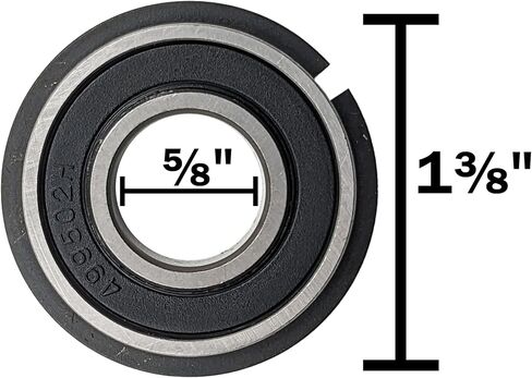 Go Kart Snap Ring Wheel Bearings, 5/8" ID x 1 3/8" OD (Pack of 10) in Saudi Arabia
