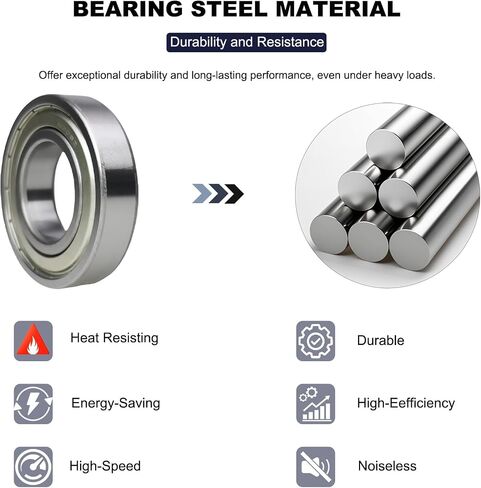 10 PCS 6202-Zz Metal Seal Seal Bullings Deep Groove Ball ، أداء مسبقًا ومستقرًا ومحامل فعالة من حيث التكلفة (6202 ZZ) in Kuwait