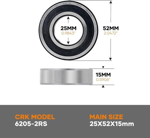 2 Packs 6207-2RS Double Sealed Ball Bearing ，Deep Groove Ball Bearings, 35x72x17mm,Chrome Steel P6 in Saudi Arabia