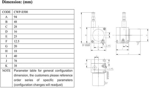 CWP-S500 0-2KOHM إخراج الموضع الخطي الوضع الخطي POTS مستشعر الإزاحة قياس طول 500 مم in Saudi Arabia