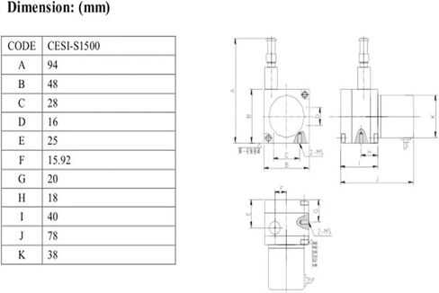 1500 ملم قياس المسافة الخطية مستشعر مستشعر السلك الفولاذ السلك مستشعر الموضع (سائق خط 5 فولت) in Kuwait