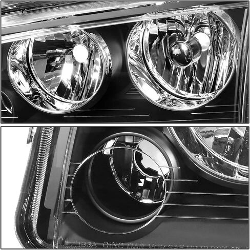 Auto Dynasty Headlight Assembly Compatible with 2006-2010 Dodge Charger, Passenger/Right Side Halogen Headlamps Replacement, CH2503163, Black Housing in Saudi Arabia
