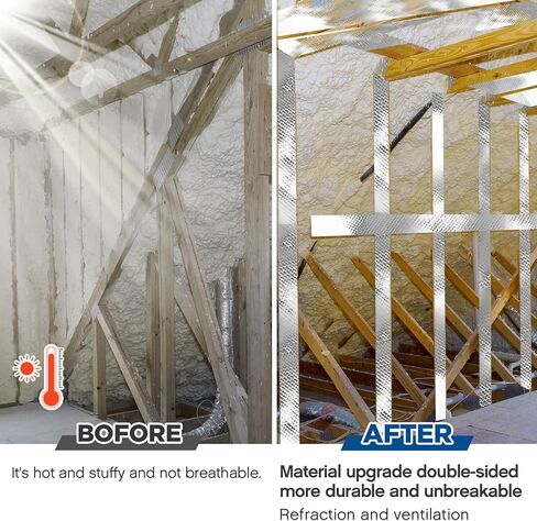 Ireer 4ft *250ft مشع عزل العزل لفة العلية العلية العاكس الدرجة العاكسة شقا in Kuwait