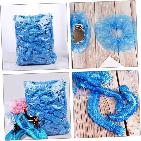 DOITOOL 200pcs Disposable Non-woven Shoe Covers and - for Parties and Events and Breathable for Indoor and Outdoor Use in Saudi Arabia