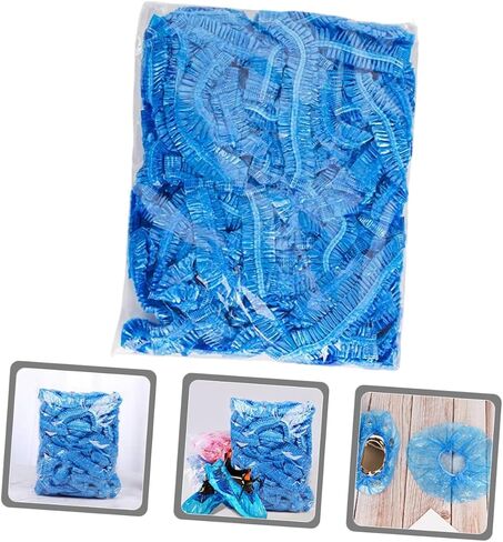 DOITOOL 200pcs Disposable Non-woven Shoe Covers and - for Parties and Events and Breathable for Indoor and Outdoor Use in Saudi Arabia