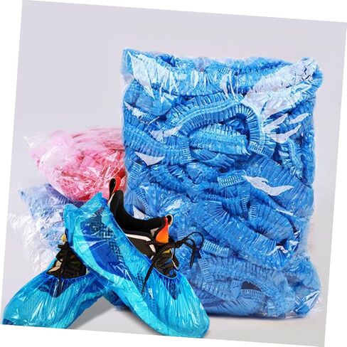 DOITOOL 200pcs Disposable Non-woven Shoe Covers and - for Parties and Events and Breathable for Indoor and Outdoor Use in Saudi Arabia