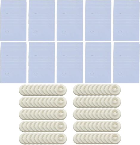 100Pcs TO-220 Transistor Plastic Insulation Washer + 100Pcs TO-220 Isolated Silicone Pad Sheet Strip in Saudi Arabia