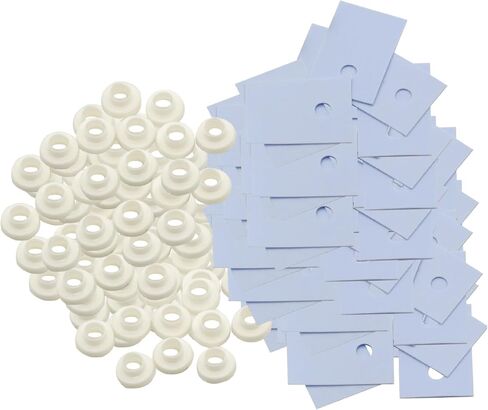 100Pcs TO-220 Transistor Plastic Insulation Washer + 100Pcs TO-220 Isolated Silicone Pad Sheet Strip in Saudi Arabia