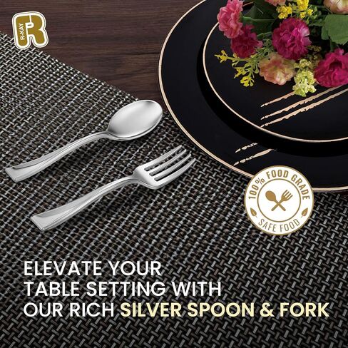 100 Pack Gold Mini Forks - شوكات الحلوى 4 بوصة - شوكات مصغرة للخدمة الشديدة للمقبلات والتذوق والكوكتيلات وأكواب الحلوى وشوكات ذهبية صغيرة خالية من BPA in Kuwait