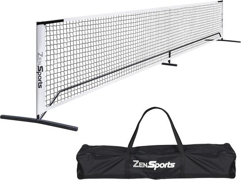 Zeny Portable Pickleball Net Set Set مع إطار معدني وشبكة Pickball بحجم 22 قدمًا مع حقيبة حمل للفناء الخلفي والممرات واللعبة الخارجية in Kuwait
