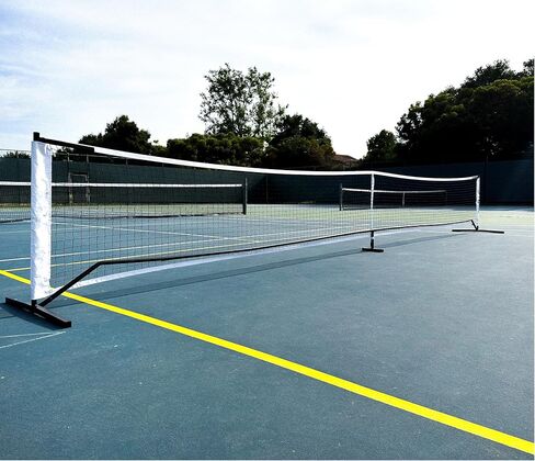 Zeny Portable Pickleball Net Set Set مع إطار معدني وشبكة Pickball بحجم 22 قدمًا مع حقيبة حمل للفناء الخلفي والممرات واللعبة الخارجية in Kuwait