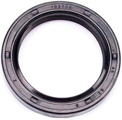 EAI Oil Seal 45mm X 62mm X 8mm (2 PCS) TC Double Lip w/Spring. Metal Case w/Nitrile Rubber Coating in Saudi Arabia