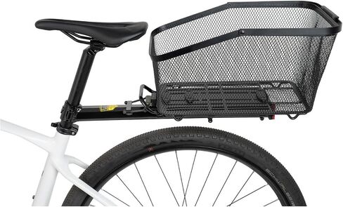 Topeak Urban Metal Mesh Rear Basket with 24L Capacity and Multi-Mount Panel Design (Black) in Saudi Arabia