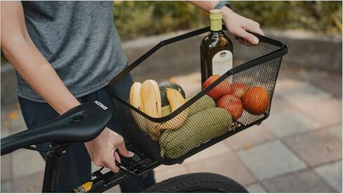 Topeak Urban Metal Mesh Rear Basket with 24L Capacity and Multi-Mount Panel Design (Black) in Saudi Arabia