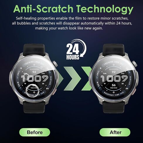 Compatible for Garmin Forerunner 970 47mm/570 47 mm screen protector, Anti-Scratch 3D Full Screen Coverage flim, Case Friendly, HD Ultra, 4 PACK in Saudi Arabia