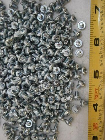 New Pack of Machine Screws 6/32 x 3/16 Phillips Pan Head Steel Zinc Plated Lot of 100#2963 Multi-Purpose Comprehensive Hardware Fastener Assortment Kit WnyNEH04637 in Saudi Arabia