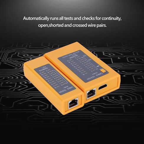 اختبار مكتشف الكابلات RJ45 ، اختبار الاستمرارية المحمولة لأزواج الأسلاك ، باليد باليد مع وحدة وبعيدة للاختبار in Saudi Arabia
