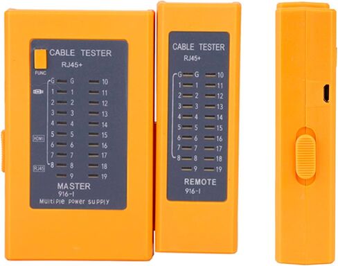 اختبار مكتشف الكابلات RJ45 ، اختبار الاستمرارية المحمولة لأزواج الأسلاك ، باليد باليد مع وحدة وبعيدة للاختبار in Saudi Arabia