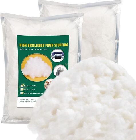 Ftyiwu 100g/3.5oz Stuffing Fiber Fill, Polyester Fiber, Stuffing Pillow, Stuffing in Crafts, Pillow Stuffing, Stuffing for Stuffed Animals, Premium Fiber Fill for Filling Crafts DIY in Kuwait