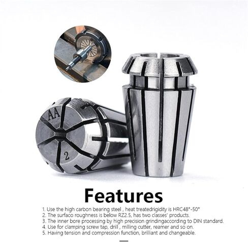 ER11 COLLET Chuck 1-7mm 1/4 1/8 AA 0.008mm دقة عالية ER COLLET لحامل التثبيت البت 1PCS (ER11 6.35MM) in Saudi Arabia