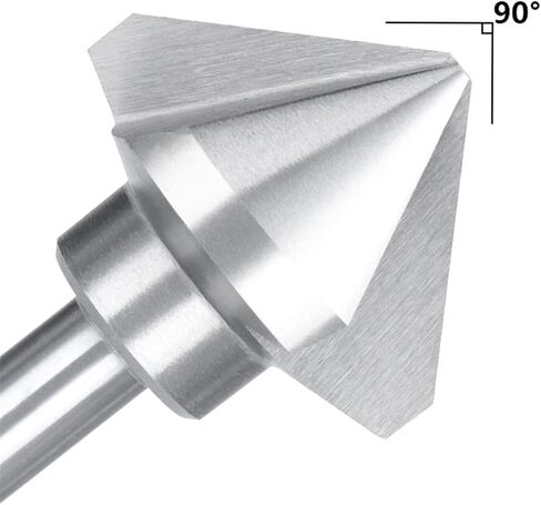 Round Shank 3 Flute 90 Degree Chamfer Chamfering Tool Countersink Drill Bit 6.3-20.5MM 1Set/6pcs in Saudi Arabia