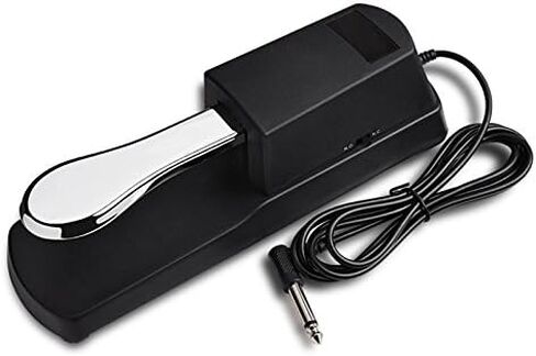 MaxLLTo Piano-Style Sustain Foot Pedal For Yamaha Dgx-200 Dgx-202 Dgx-205 Dgx-300 Dgx-305 Dgx-500 Dgx-505 Dgx-520 Dgx-530 Dgx-620 Dgx-630, Silver in Saudi Arabia