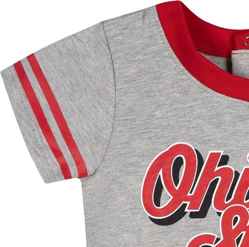 Gerber Girls' Infant-2 Piece Toddler NCAA College Team Cheer Dress and Bloomer Set, Infant-Ohio State Buckeyes in Saudi Arabia