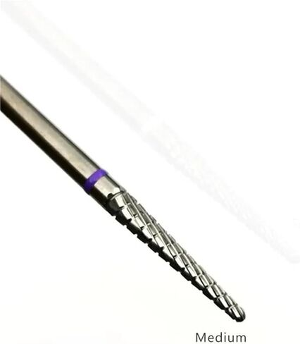 Carbide Cuticle Clean Nail Bit Cone Nail Drill Bits Electric Grinding Burr Manicure Drills Nails 1Pcs(L0214R-M) in Kuwait