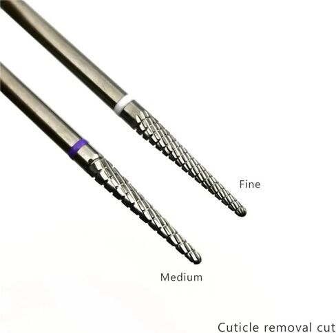 Carbide Cuticle Clean Nail Bit Cone Nail Drill Bits Electric Grinding Burr Manicure Drills Nails 1Pcs(L0214R-M) in Kuwait