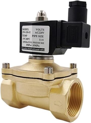 3/8 "1/2" 3/4 "1" صمام الملف اللولبي الكهربائي من النحاس النحاسي عادةً DN10 DN15 DN20 12V/220V للهواء المائي IP65 (DN15 ، DC12V) in Kuwait