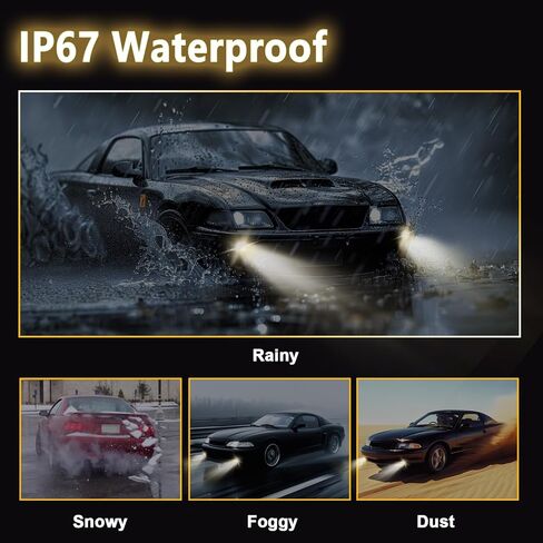 LED Fog Lights with DRL/Turn Signal Compatible with 2011 2012 2013 2014 Ford F150 Bumper Driving Fog Lamp Assembly Replacement DOT Approved（1 Pair） in Kuwait