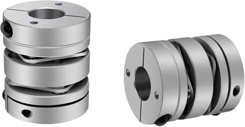 D19L26 Aluminum Alloy Double Diaphragm Coupling Elastic Connector D19mm L26mm Ball Screw Step Servo Motor Encoder Computer 1Pcs(5x8) in Kuwait