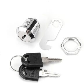 Same Key 16/20/25/30mm Drawer Furniture Hardware Door Cabinet for Office Desk Letter Box Cam Locks 1Pcs(30mm Single Open) in Saudi Arabia